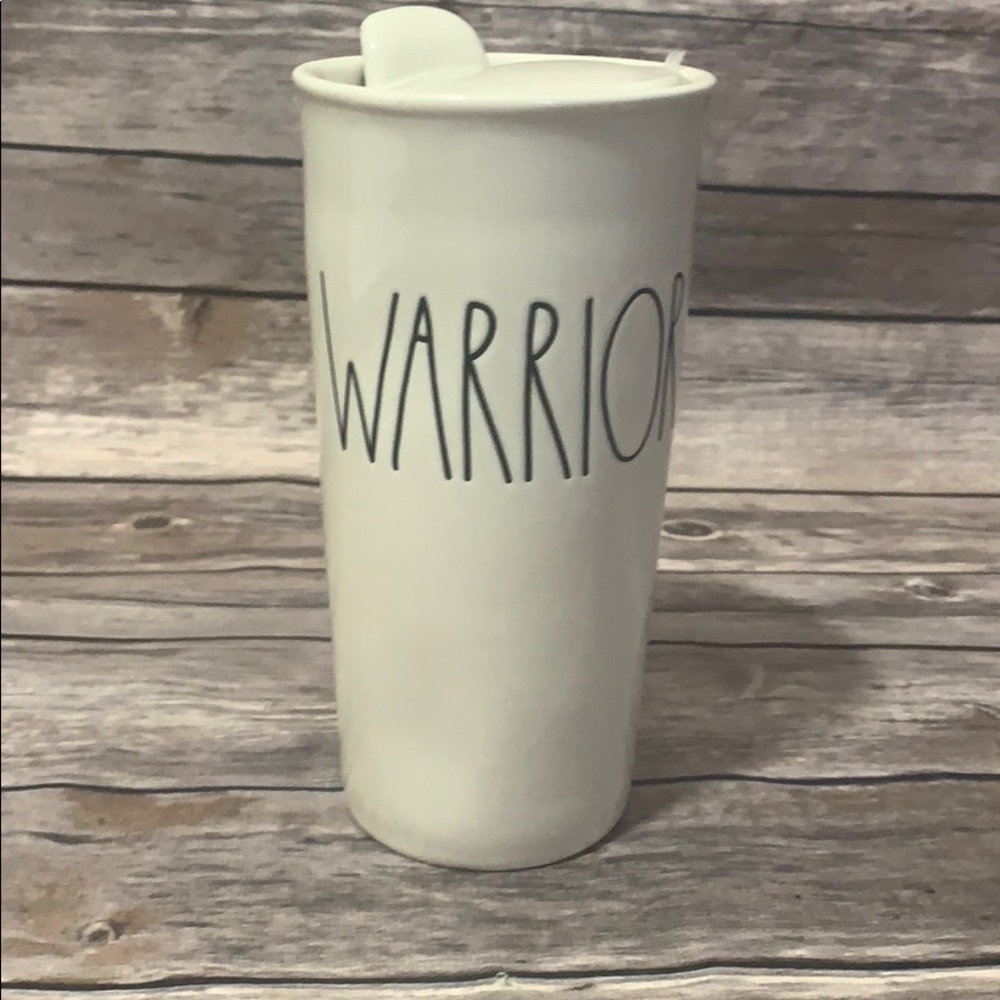 Rae Dunn WARRIOR coffee travel mug